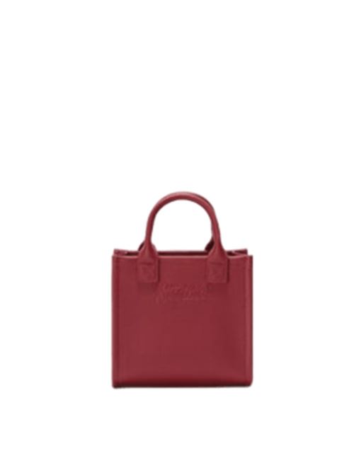 Borsa da donna in pelle martellata, a mano/tracolla, colore bordeaux. MC2 SAINT BARTH | VANMI00100777I45