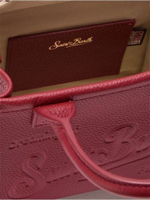 Borsa da donna in pelle martellata, a mano/tracolla, colore bordeaux. MC2 SAINT BARTH | VANMI00100777I45