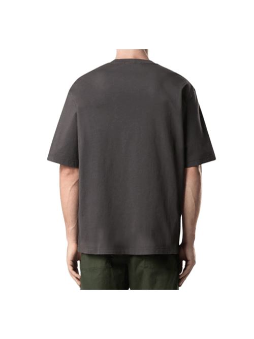 T-shirt da uomo a manica corta in jersey di cotone biologico pettinato colore grigio scuro STONE ISLAND | 2100025S0115V0062