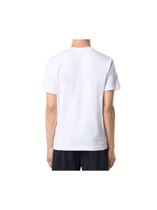 T-shirt da uomo, girocollo a manica corta in jersey di cotone colore bianco STONE ISLAND | 2100027S0013V0001