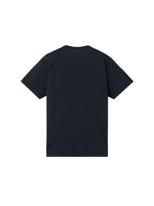 T-shirt da uomo, girocollo a manica corta in jersey di cotone colore blu STONE ISLAND | 2100027S0013V0020