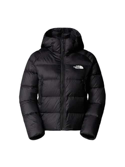 Giacca da donna imbottita in piuma d'oca, corta, cappuccio, colore black. THE NORTH FACE | GIACCONI E GIUBBOTTI | NF0A8E75JK31