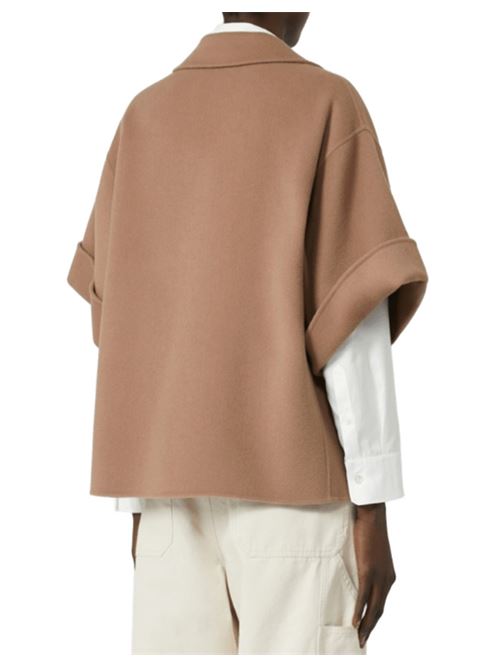 Cappotto in pura lana. corto, doppiopetto, maniche corte,colore marrone chiaro WEEKEND MAX MARA | 5086025106087