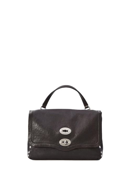 Borsa da donna a mano/spalla/tracolla in pelle di agnello colore brown carbone ZANELLATO | 06800000S21000Z1153