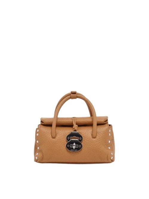 Borsa da donna a mano/spalla con tracolla removibile in pelle martellata, colore marrone amaretto ZANELLATO | 06875011XS20000Z0231