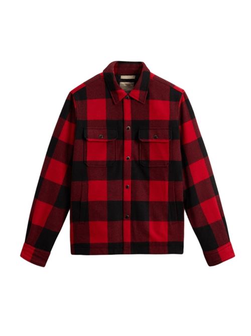 WOOL CHECK ALASKAN SHIRT JACKET WOOLRICH | GIACCONI E GIUBBOTTI | CFWOOS2018MRUT30465321