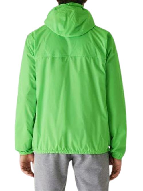 Giacca da Uomo verde fluo con polsini con elastico K-WAY | K004BD0T84