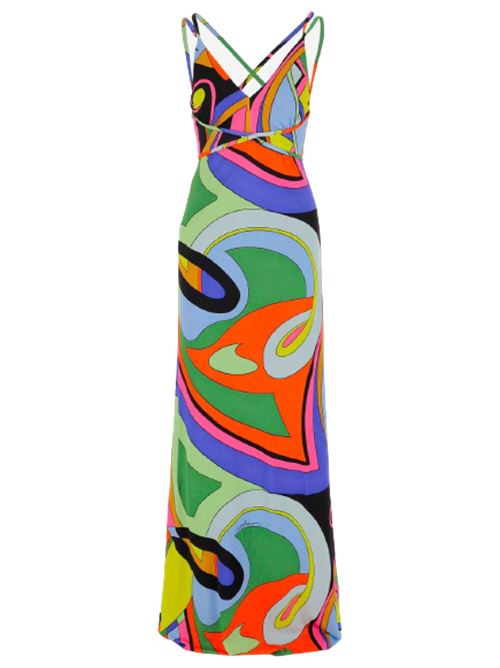 Abito da Donna Moschino con stampa multicolor MOSCHINO COUTURE | 04430556A1888