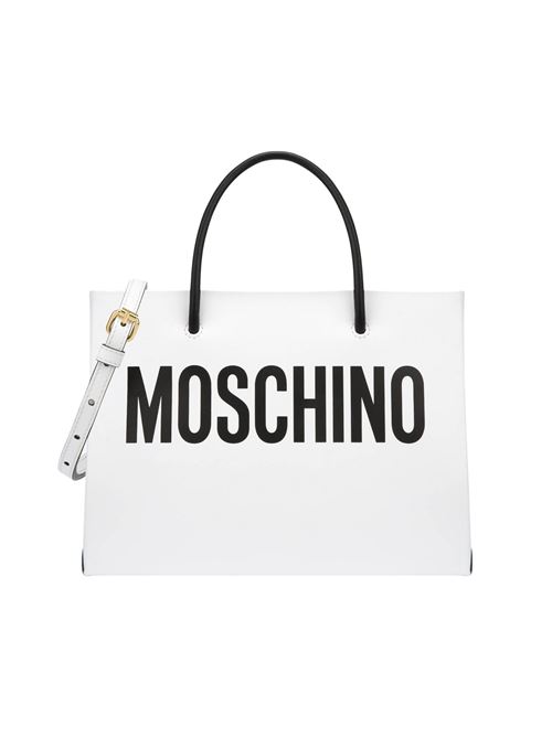 Borsa Shopper Moschino con logo a contrasto MOSCHINO COUTURE | 74158001A1001
