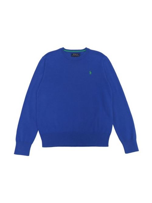 Maglione bimbo  blu iris a girocollo bimbo POLO RALPH LAUREN | MAGLIERIA | 321799887036