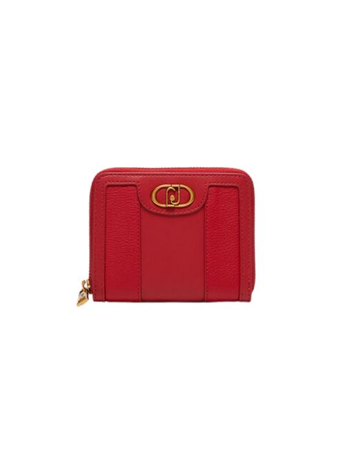Portafoglio Donna rosso con dettaglio a righe in gros grain LIU JO | PORTAFOGLI | AA4034-E003181551