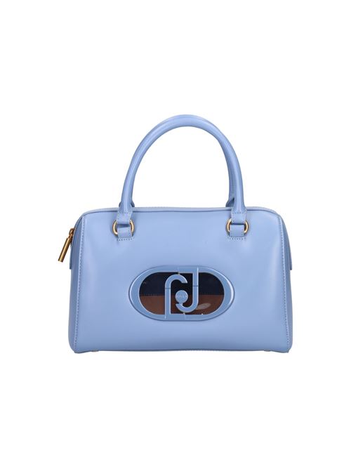 Borsa a Mano Donna azzurro con dettaglio trasparente LIU JO | BORSE A SPALLA | AA4271-E000364018