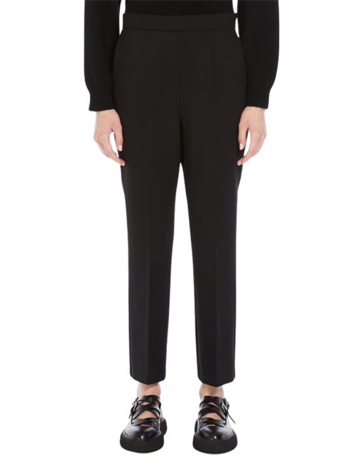 Pantalone Donna nero con taglio cropped alle caviglie MAX MARA | 11131081508003
