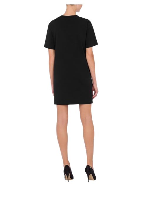 Abito corto donna nero con slogan 40 YEARS OF LOVE MOSCHINO COUTURE | 04270441A1555