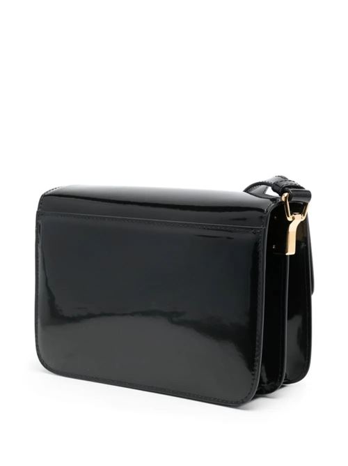 Borsa lucida donna nera con punto di domanda MOSCHINO COUTURE | 73038005A0555