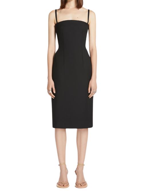 Abito Donna nero con spalline removibile SPORTMAX | 12221044460004