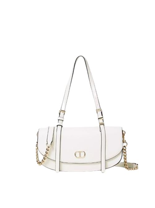 Borsa a spalla ea  tracolla bianca con cinturini i sul davanti TWINSET | BORSE A TRACOLLA | 241TB706300282