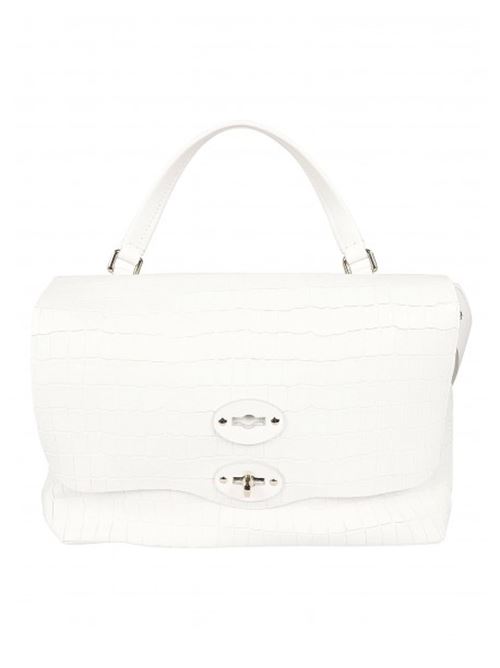 Borsa a spalla donna bianca in pelle ZANELLATO | 68090M7400Z1160