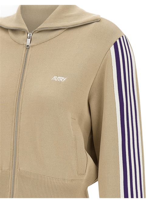 giubbotto donna con zip viscosa sand AUTRY | JAPWB7KT