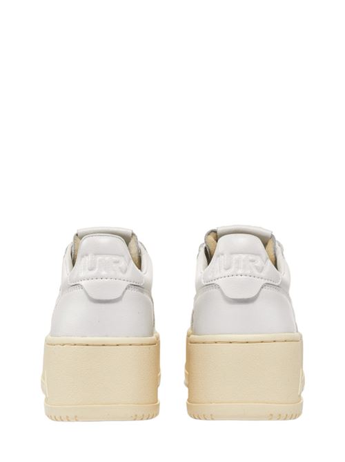 sneakers platform donna pelle bianca AUTRY | PTLWLL15