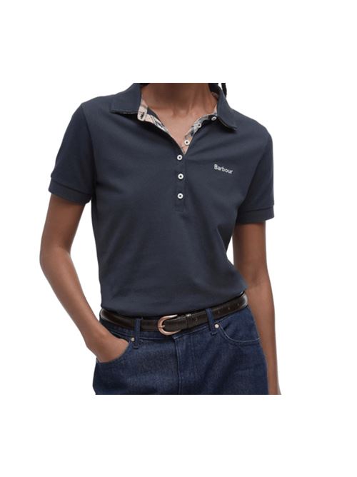 polo donna navy cotone BARBOUR | LML0634LMLNY16