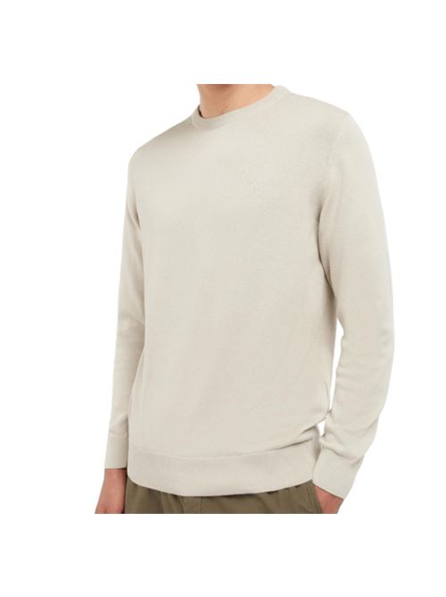 maglia uomo beige chiaro cotone BARBOUR | MKN0932MKNBE12