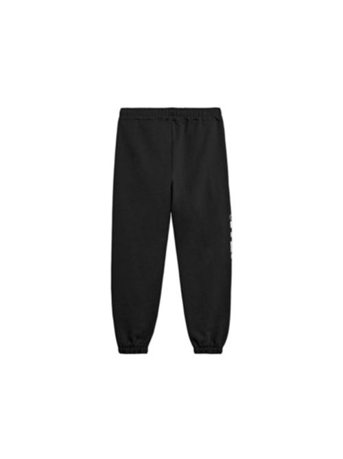 pantalone uomo felpa stampa cotone nero BARROW | S5BWUAFP088110