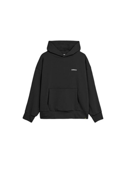 felpa uomo cappuccio orsetto cotone nera BARROW | S5BWUAHS151110