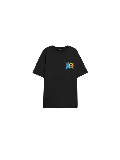 t-shirt uomo stampa cotone nera BARROW | S5BWUATH058110