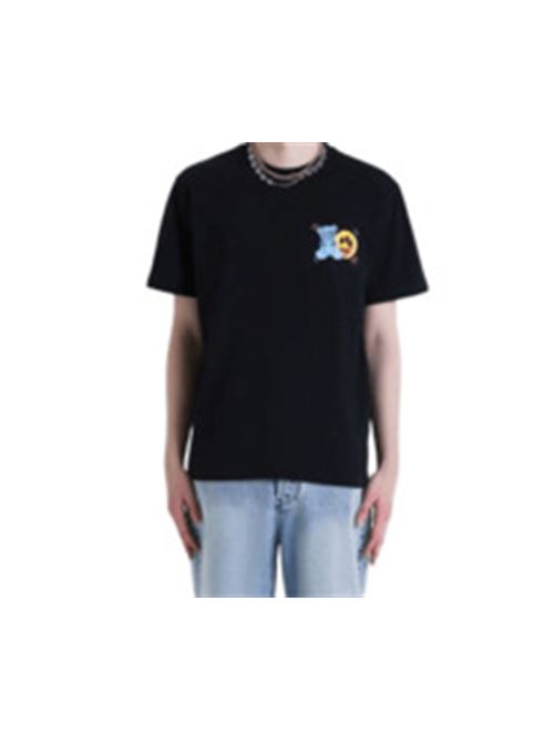 t-shirt uomo stampa cotone nera BARROW | S5BWUATH058110
