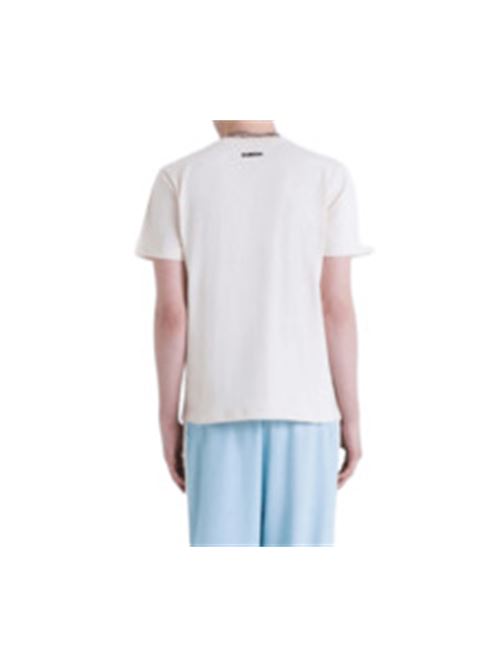 t-shirt uomo stampa cotone vaniglia BARROW | S5BWUATH058BW029