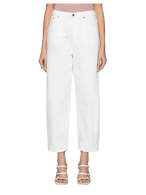 jeans donna bianco cotone DONDUP | DP784BF0018PTDW000