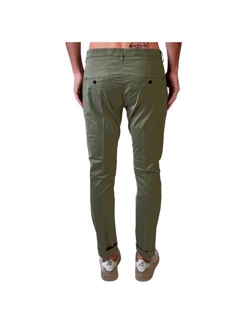 Pantaloni uomo chino cotone verde DONDUP | UP235GSE046IZ1900