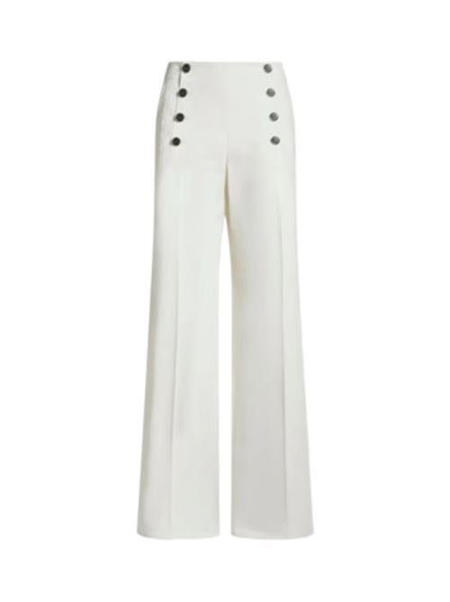 pantaloni donna bottoni cotone stretch bianco ETRO | PANTALONI | WRE004099TUEGOW3796