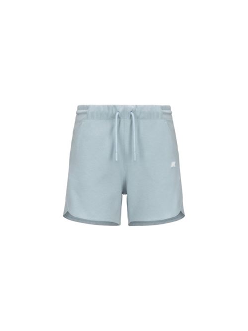 shorts donna misto cotone celeste K-WAY | SHORTS | K2137SW121