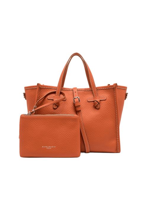 borsa shopping pelle bubble double corallo GIANNI CHIARINI | 9332BBLTU714