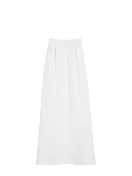 gonna lunga pences cotone stretch bianco MAX MARA | 11101343342001