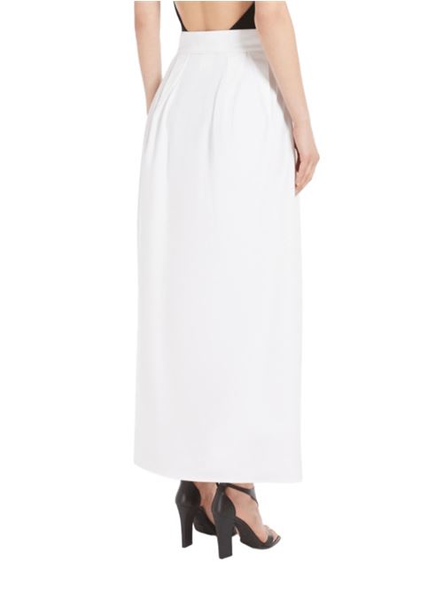 gonna lunga pences cotone stretch bianco MAX MARA | 11101343342001