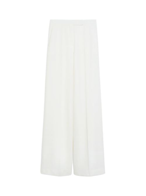 pantalone donna vita alta lana bianco MAX MARA | 11131011330001