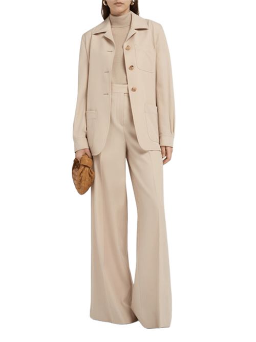 pantalone donna vita alta lana albino MAX MARA | 11131011330002