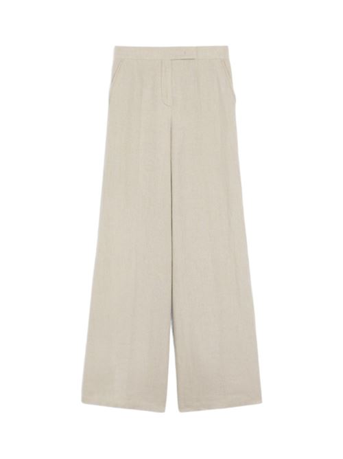 pantalone donna gamba larga lino grezzo MAX MARA | 11131092206001