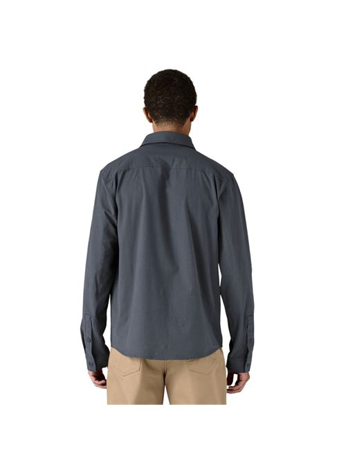 camicia uomo manica lunga misto cotone blu PATAGONIA | 41815SMDB