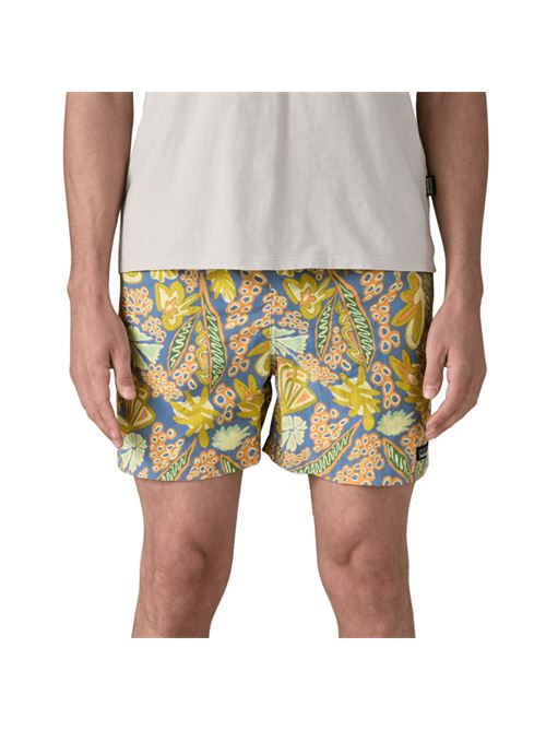 shorts uomo fastdry nylon fantasia celeste/giallo PATAGONIA | 57022FLRA