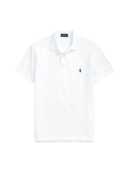 polo uomo slim cotone piqué bianca POLO RALPH LAUREN | POLO | 710548797001