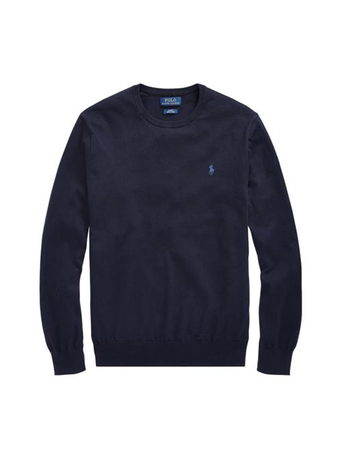 maglia uomo girocollo cotone navy hunter POLO RALPH LAUREN | MAGLIERIA | 710684957001