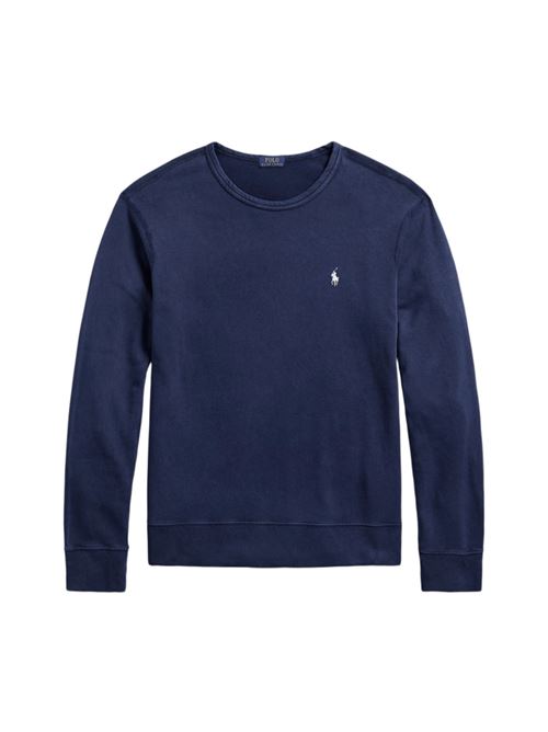 felpa uomo spugna di cotone newport navy POLO RALPH LAUREN | FELPE | 710899996001