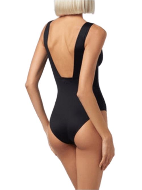 costume donna intero scollo V termosaldato nero MC2 SAINT BARTH | CAI00100058H00