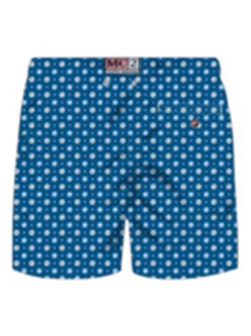 costume uomo pantaloncino stampa cravatta blu MC2 SAINT BARTH | COM000900281H61