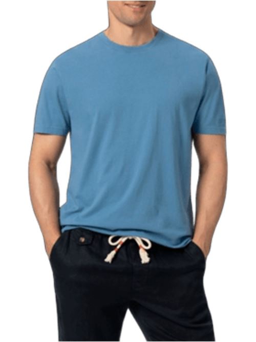 t-shirt uomo manica corta cotone celeste MC2 SAINT BARTH | DOV000100195HSB33EMB