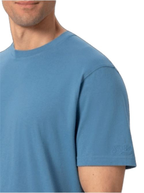 t-shirt uomo manica corta cotone celeste MC2 SAINT BARTH | DOV000100195HSB33EMB